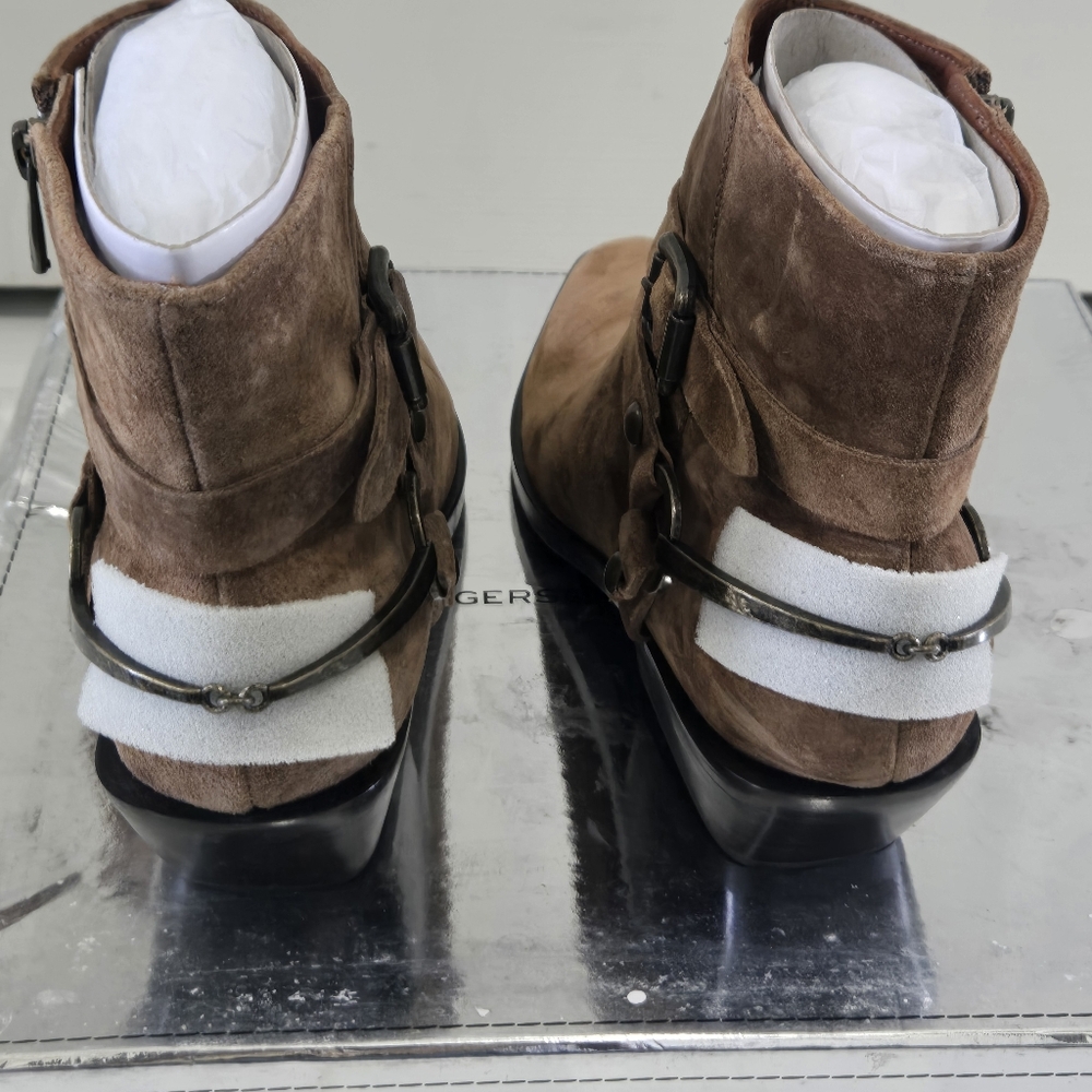 Sigerson Morrison Womens Jade Rovere Natural Ankle Boots EUR 38 (2019456) - Picture 2 of 13